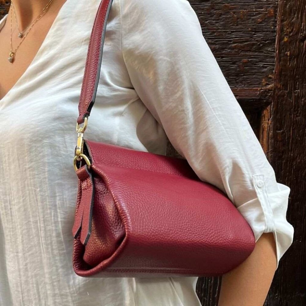 NWT [Roberta Firenze] Handmade in Italy Leather Vale Bag - Picture 5 of 15